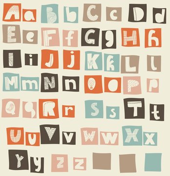 latin alphabet caps and lower cases