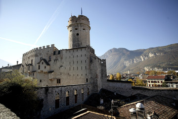 Castello di Buonconsiglio, Trento,Italia - obrazy, fototapety, plakaty