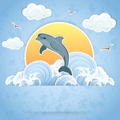 Gordijnen Dolfijn © losw100