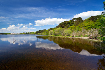 Idyllic scenery of Killarney lake in Ireland