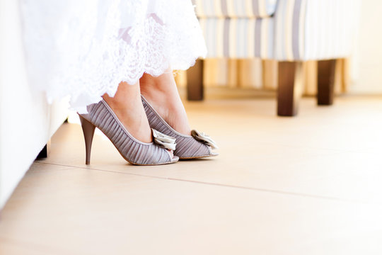 Mauve shop wedding shoes