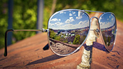 Prague in sunglasses