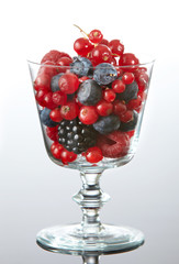 glass of fresh berries