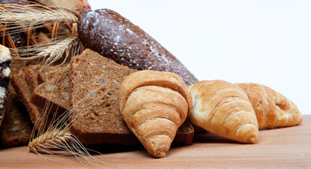 fresh bread on the table