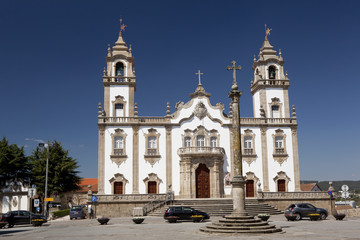 Church of Mercy in Viseu, Portugal. - obrazy, fototapety, plakaty