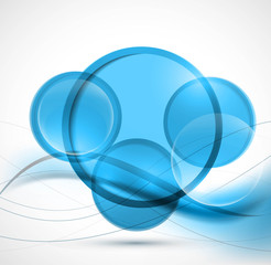Abstract web design new circle bubble vector