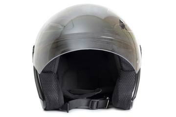 Black protective helmet