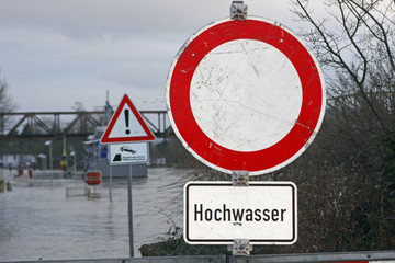 Hochwasser an der Weser