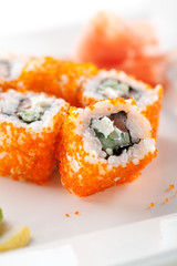 Salmon and Tobiko Roll