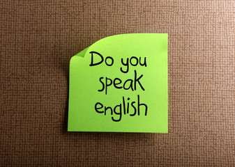 Do you speak english