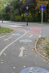 Zweispuriger Fahrradweg