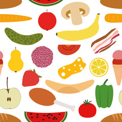 foods seamless pattern