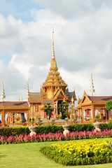 Naklejka premium Thai royal funeral and Temple in bangkok thailand