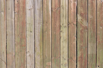 Close up of gray wooden fence panels