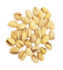 Pistachio on a white background