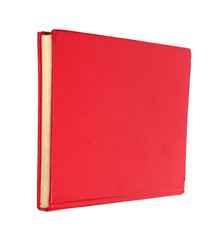 Red book isolated on white . Clean cover