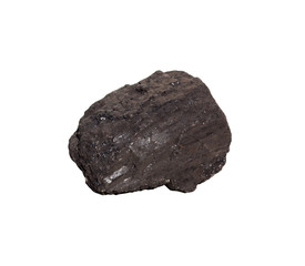 Coal on Isolated White Background