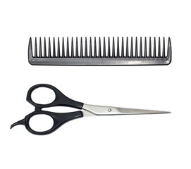 scissors and comb
