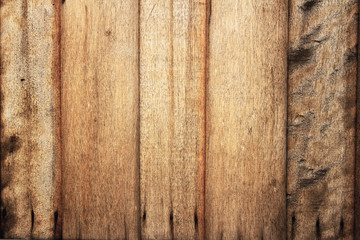 detail of teak wood wall
