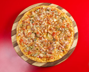 Pizza roasted ham