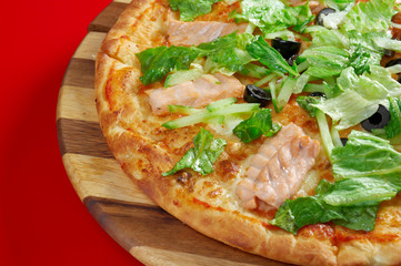 Pizza Atlantic salmon