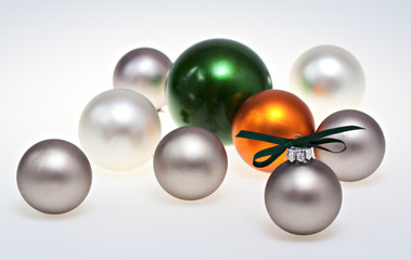 Christmas baubles.