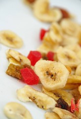 Banana Chips and Mixed Fruits