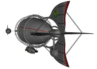 3D rendered airship © Wampa