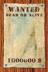 wanted dead or alive  poster