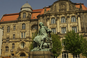 Otto Gvericke Statue, Magdeburg, Germany