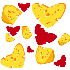 I love cheese seamless background