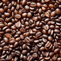 Hintergrund mit Kaffeebohnen