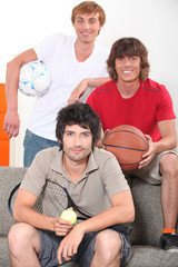 Boys with different balls