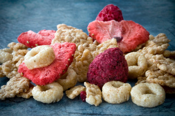 Corn flakes con frutta