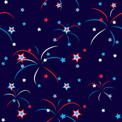 Seamless pattern of celebration