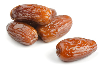 Group of dried date fruits