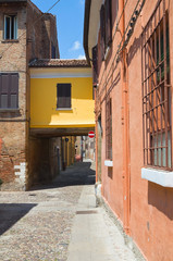 Alleyway. Ferrara. Emilia-Romagna. Italy.