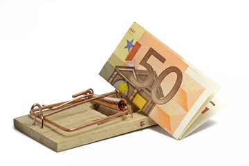 euro in mausefalle