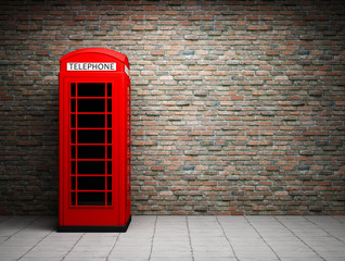 Classic red telephone booth - 41642047