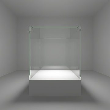 Empty Glass Showcase