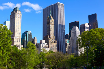 Fototapeta na wymiar Central Park and Manhattan skyline, New York City