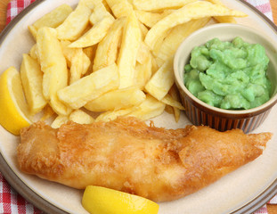 Fish & Chips with Mushy Peas