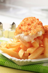 Fried fish and French fries