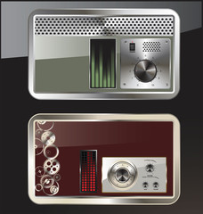 Vector volume knob with digital equalizer