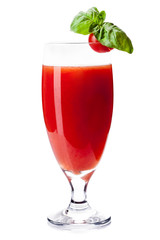 Bloody Mary Cocktail on white background
