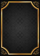 İ&ccedil;ten &ccedil;er&ccedil;eveli siyah sevimli bir fon