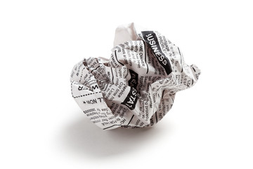 Newspaper ball