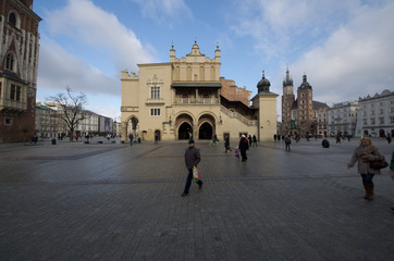 Obraz premium Sukiennice, the Cloth Hall - a landmark of Rynek (the market squ