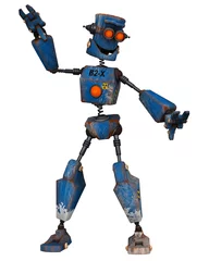 Deurstickers Robots oude robot dansen