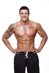 Fototapeta premium Image of muscle man